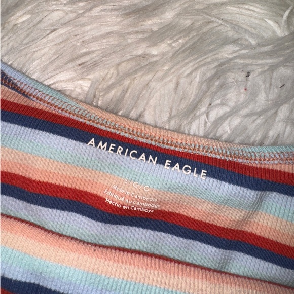 Striped American Eagle Tube Top - Picture 2 of 4